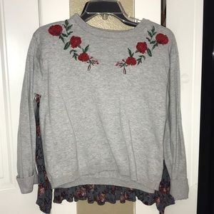 Floral sweater